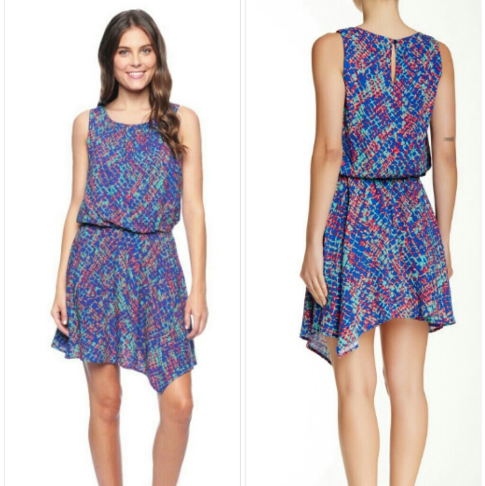 Splendid Batik Croc' Print Blouson Dress  